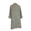 Paul Costelloe Pure New Wool Irish Tweed Navy & Taupe Long Sleeved Coat UK Size 16 - Ava & Iva
