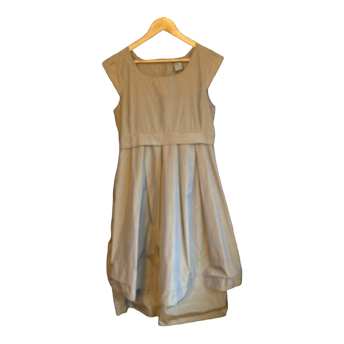 Lilith Matt Gold Capped Sleeved Empire Style Dress Size 40 UK Size Medium - Ava & Iva