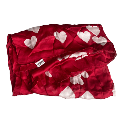 Valentino Red with White Hearts Scarf - Ava & Iva
