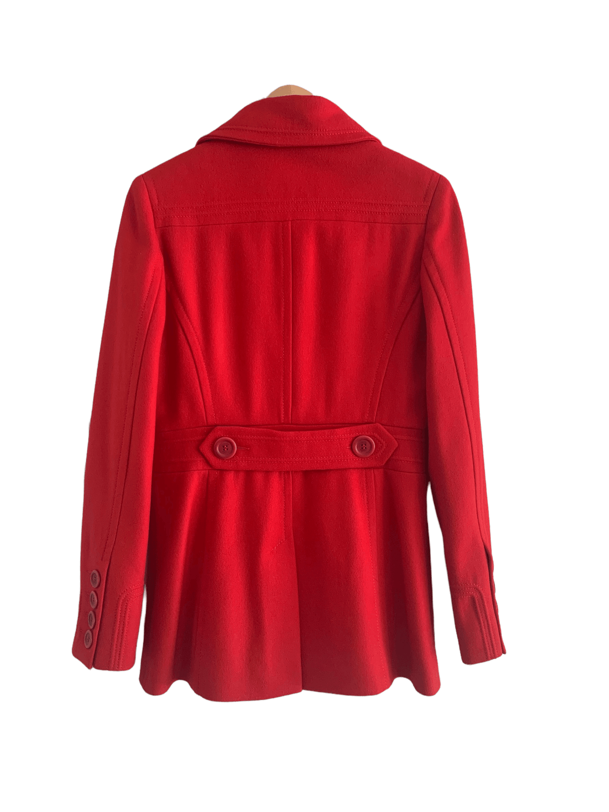 Whistles 100% Wool Coat Red Size UK 10 - Ava & Iva