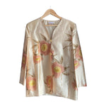 Bacall Gold Floral Top And Jacket Set UK Size 18 - Ava & Iva