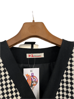 Karl Lagerfeld Vintage Wool Jacket Black and White Check UK Size 12/14 - Ava & Iva