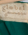 Global Vintage 100% Silk Sleeveless Beaded Maxi Cocktail Dress Emerald Green UK Size 10 - Ava & Iva