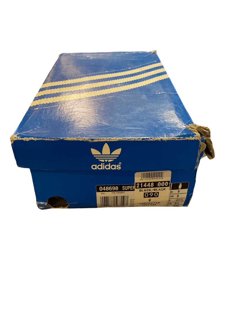 Adidas Superstar Vintage Trainers 048698 Boxed Black Metallic