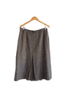Linen/Wool Mix Skirt Suit Grey Size UK Medium/Large - Ava & Iva