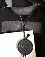 Max Mara Cotton Sleeveless Ruched Cropped Evening Jacket Black BNWT UK Size M/L - Ava & Iva
