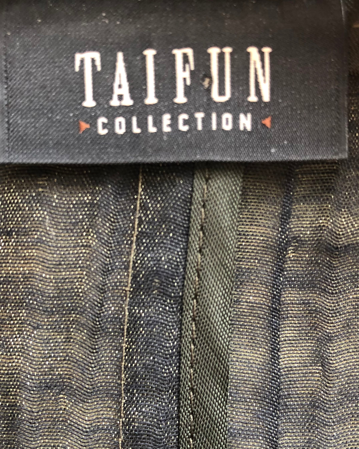 Taifun Collection Sheer Cotton Summr Jacket Olive Green UK Size 8 - Ava & Iva