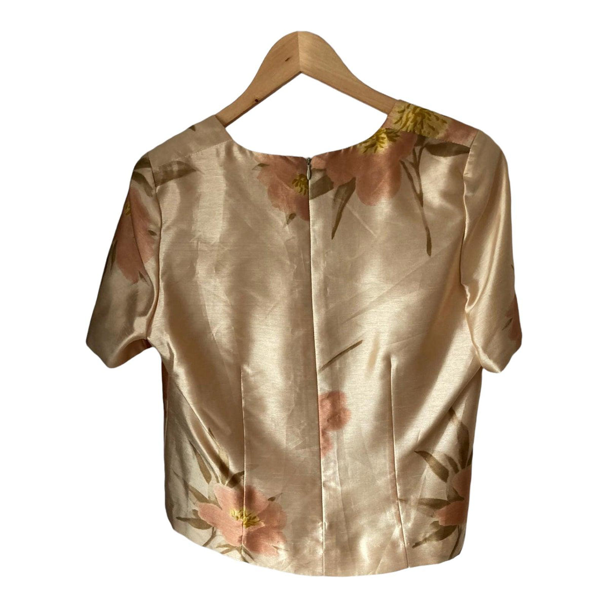 Bacall Gold Floral Top And Jacket Set UK Size 18 - Ava & Iva