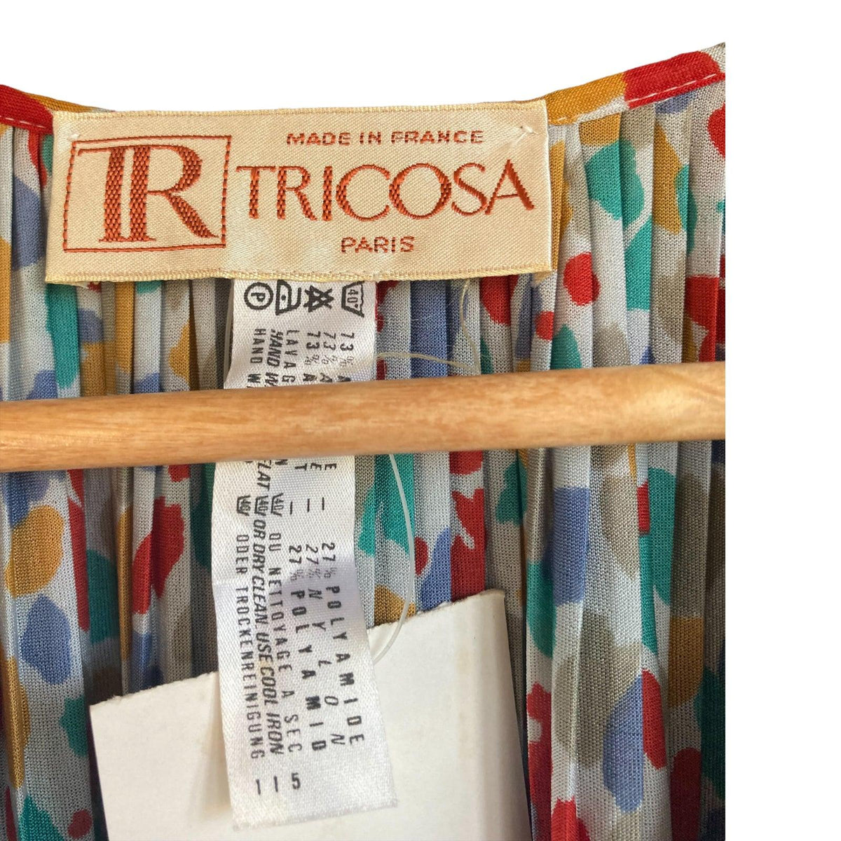 Tricosa Multi-Coloured 3/4 Sleeved Mid Length Dress UK Size 16 - Ava & Iva