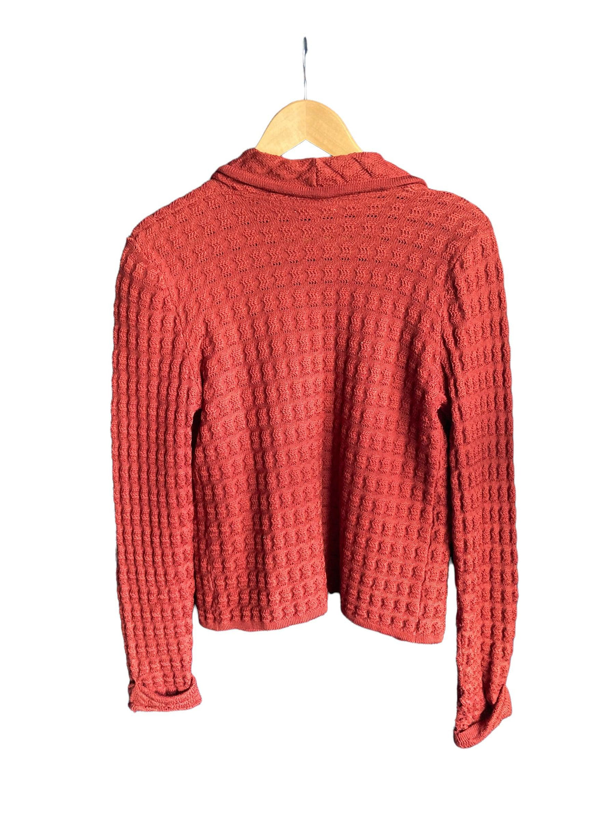 Jaeger Wool Rust long Sleeved Cardigan UK Size 10 - Ava & Iva