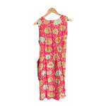 Balloon Paris Coral patterned Sleeveless Dress UK Size 14 - Ava & Iva