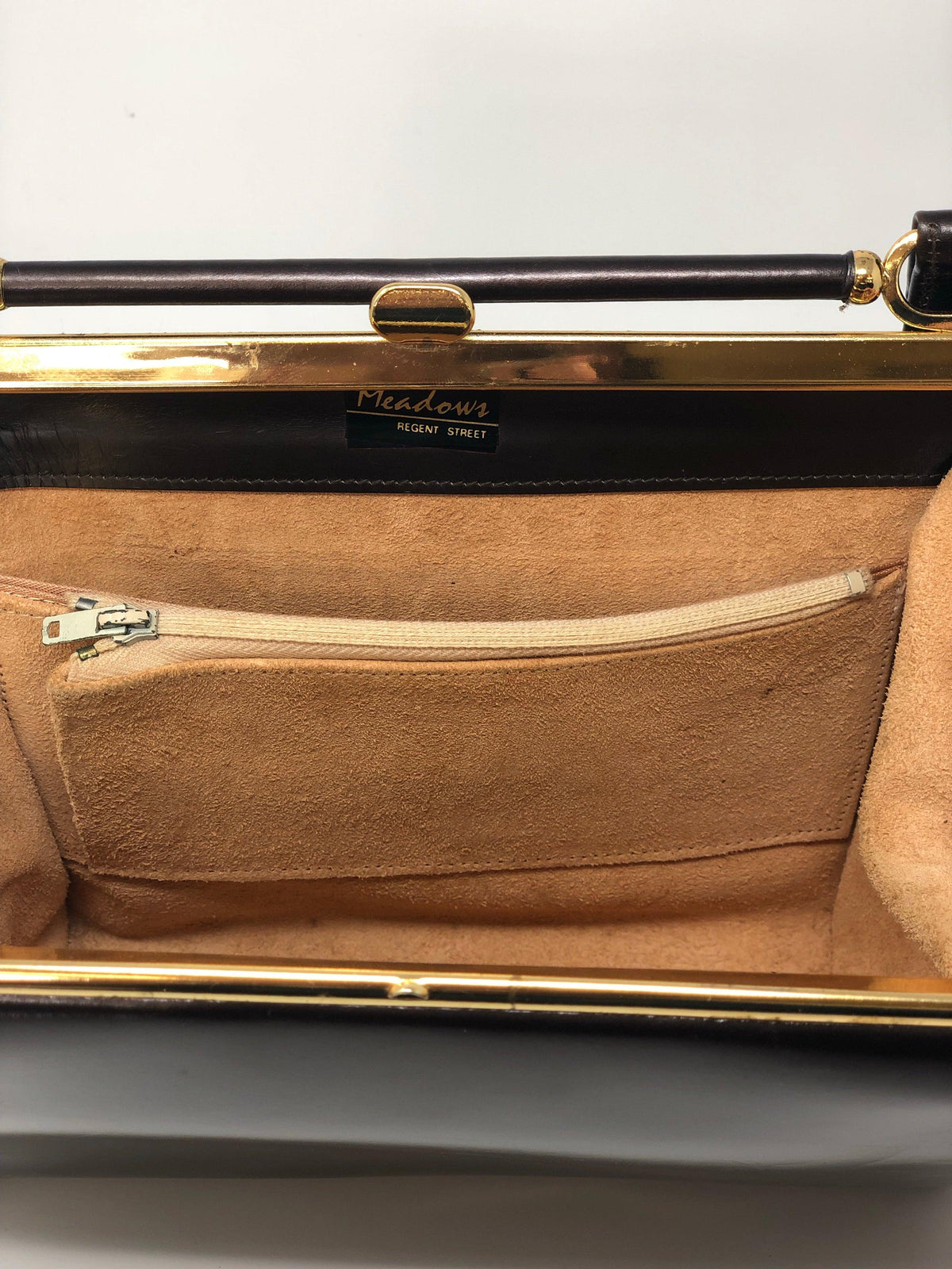 Meadows of Regent Street Vintage Leather Bag Bronze - Ava & Iva