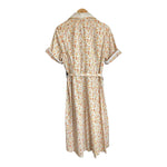 Doreen Seckler Cotton Cream Ditsy Floral patterned Short Sleeved Dress UK Size 14 - Ava & Iva