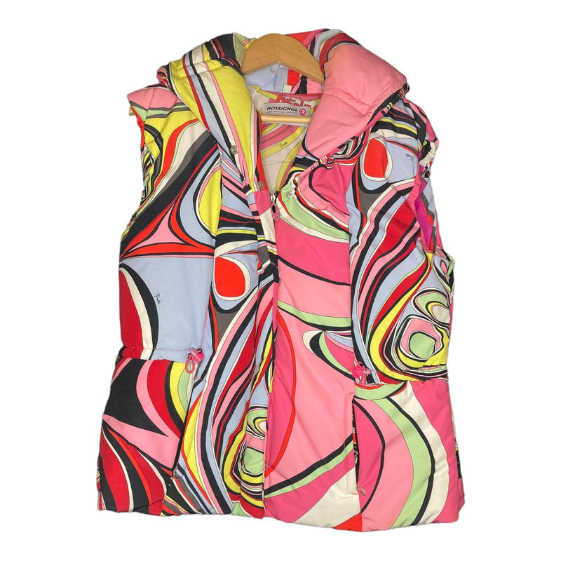 Emilio Pucci X Rossignol Multi-Coloured Sleeveless Gilet UK Size Large - Ava & Iva