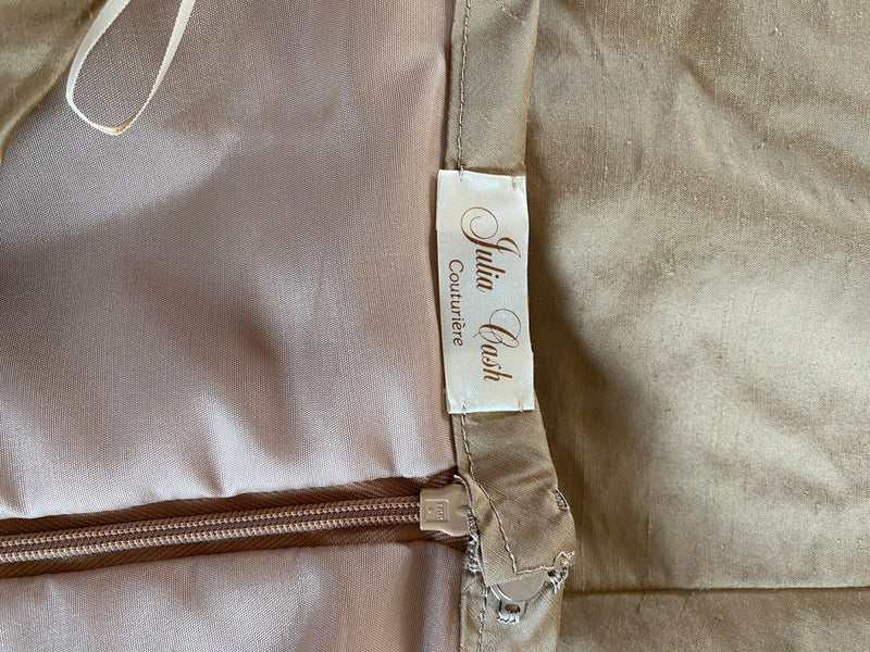 Julia Cash Couture Gold Silk Long Skirt UK Size 14 - Ava & Iva