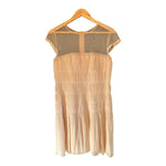 Di Alberta Ferretti Nude Cap Sleeved Dress UK Size 12 - Ava & Iva
