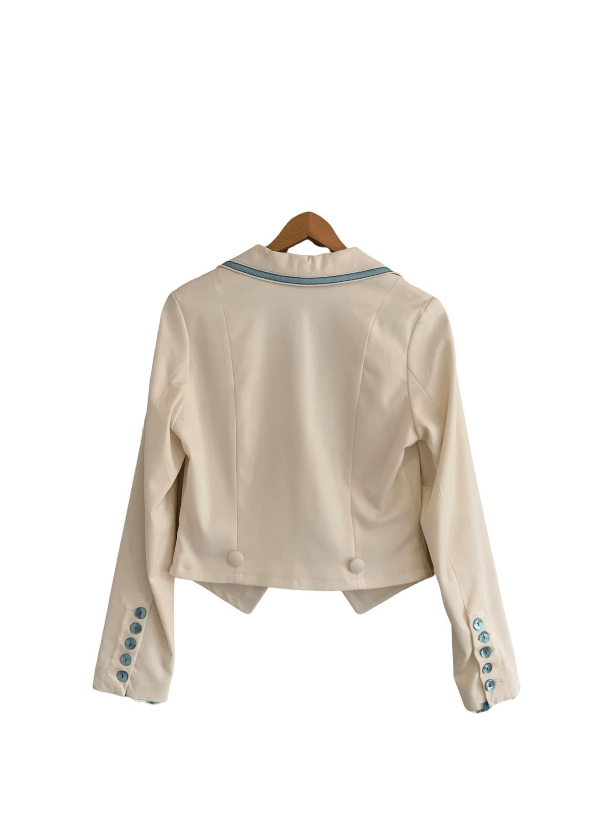 Just Maude Single Breasted Jacket Cream UK Size 10 - Ava & Iva