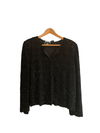 Sky 100% Silk Beaded Jacket Black Size XL - Ava & Iva