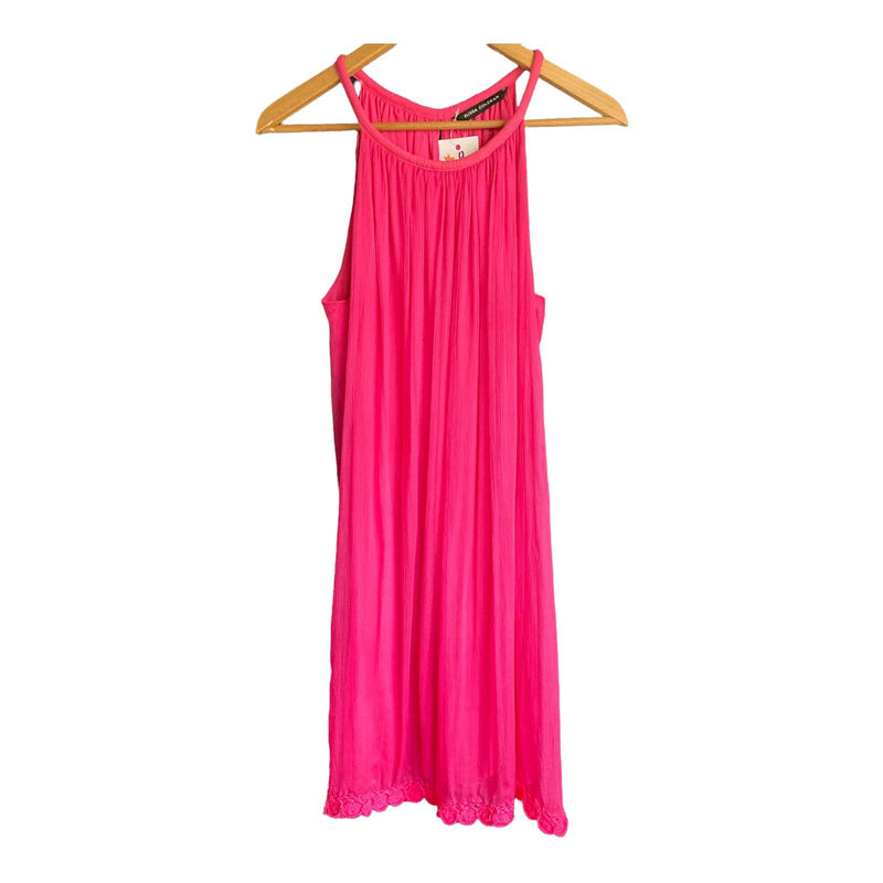 Elissa Coleman Silk Cerise Pink Sleeveless Dress UK Size 10 - Ava & Iva