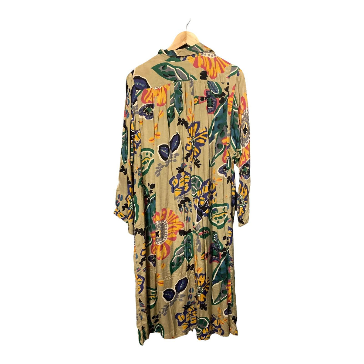 Adini Multi-Coloured Oversized Long Sleeved Shirt Dress UK Size One Size - Ava & Iva