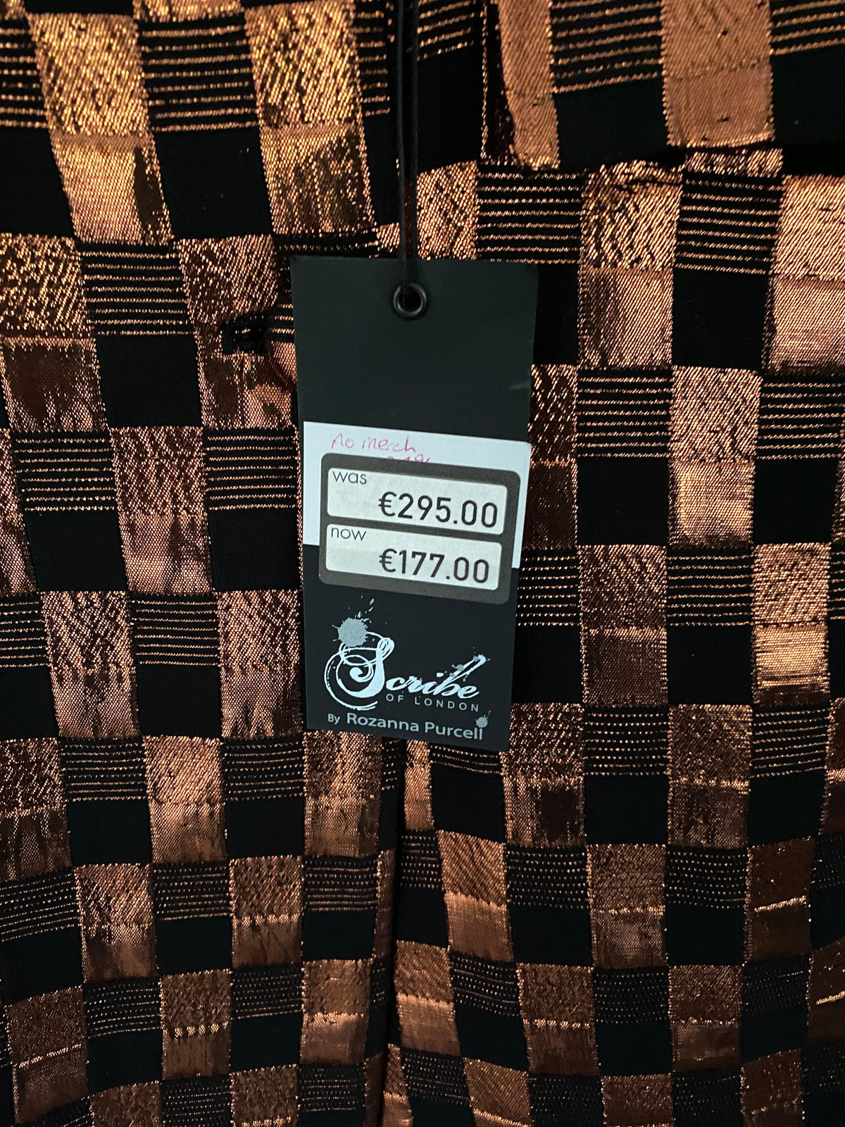 Scribe Rozanna Purcell Bronze and Black Metallic Jacket UK Size 10 BNWT - Ava & Iva