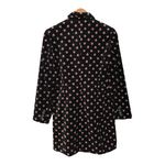 Laura Ashley Black anf Floral APttern Velvet Coat UK Size 8 - Ava & Iva