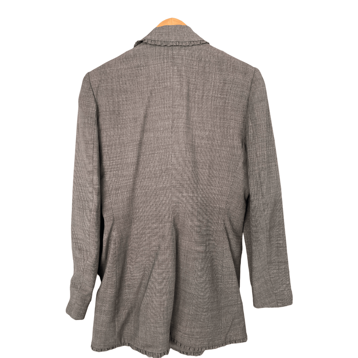 Gai Mattiolo Double Breasted Wool Jacket Grey Fr40 UK 12/14 - Ava & Iva