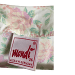 Vintage Mondi 100% Viscose Half Sleeve Maxi Dress w/ Belt Sash Cream Pink Floral Print UK Size 6-8 - Ava & Iva