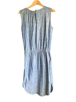 Folk Cotton Denim Sleeveless Dress Size 3 UK Size Medium - Ava & Iva