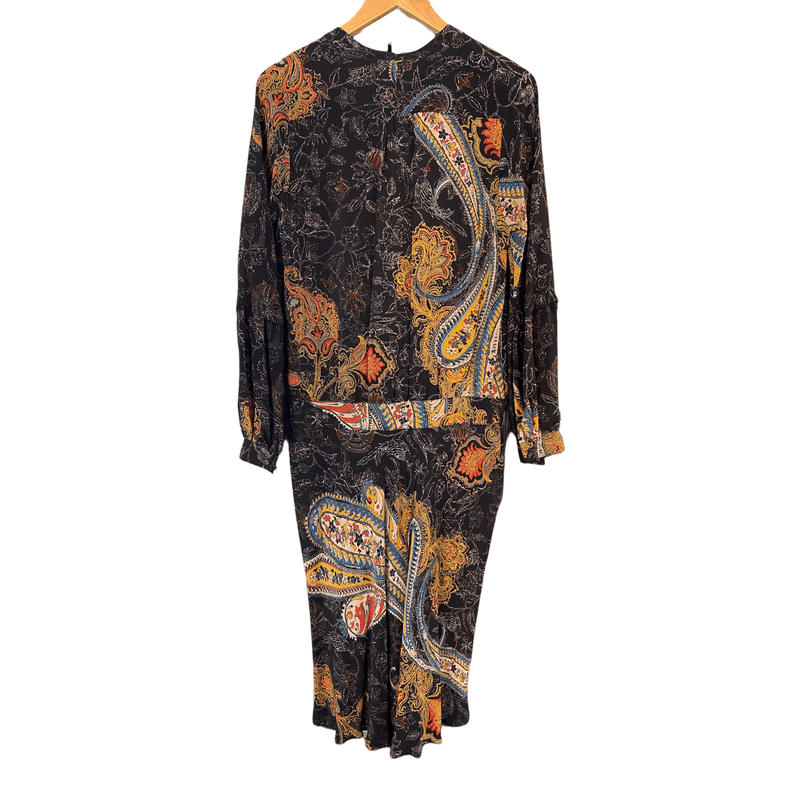Monsoon 100% Silk Dress Paisley Print UK Size 10 - Ava & Iva