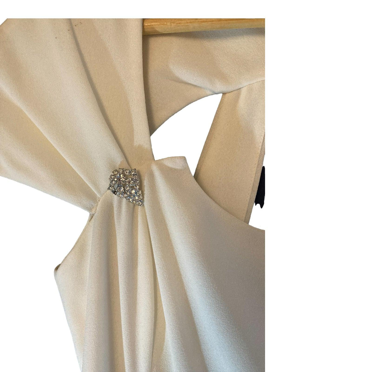 Casianet Cream Cocktail Capped Sleeved Dress UK Size 14 - Ava & Iva