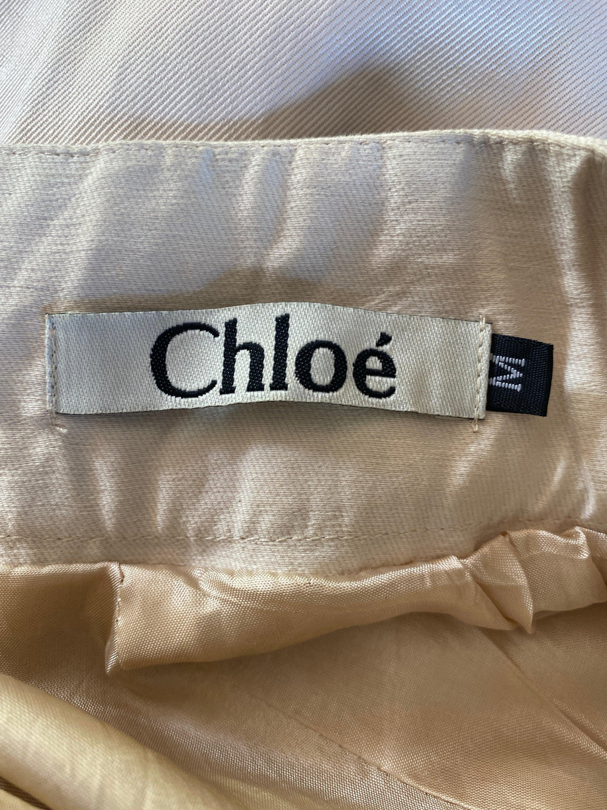 Chloe Silk Short Sleeve Knee Length Dress with Bow Detail Cream Size M (UK Size 10/12) - Ava & Iva