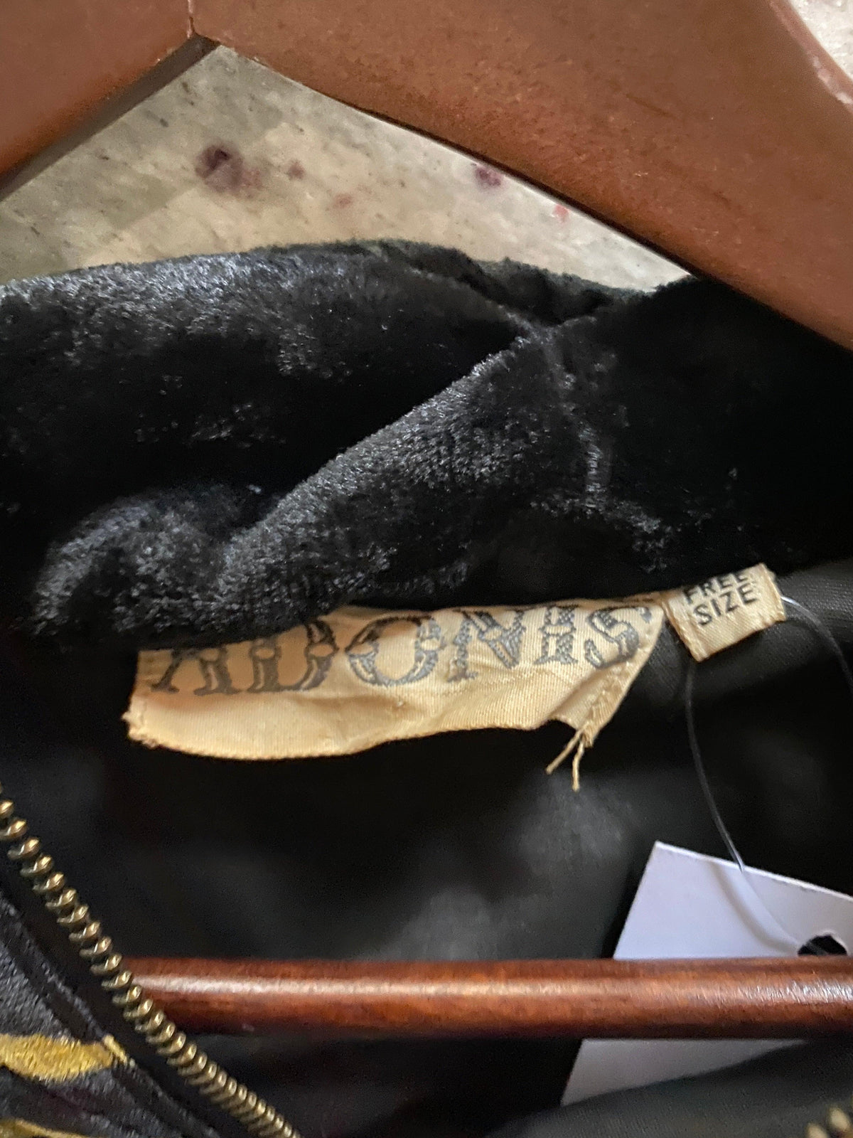 Adonis 1980's Velvet Multi Coloured Bomber Jacket UK Size M/L - Ava & Iva