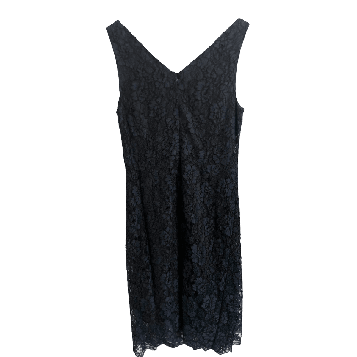 Paddy Cambell Lace Sleeveless Evening Cocktail Dress w/Bolero Jacket Outfit Navy Blue Floral Print UK Size 16 - Ava & Iva