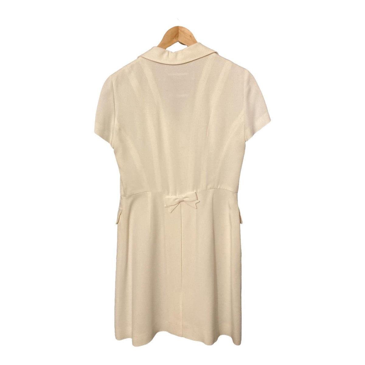 Moschino White Short Sleeved Coat Dress Uk Size 12 - Ava & Iva