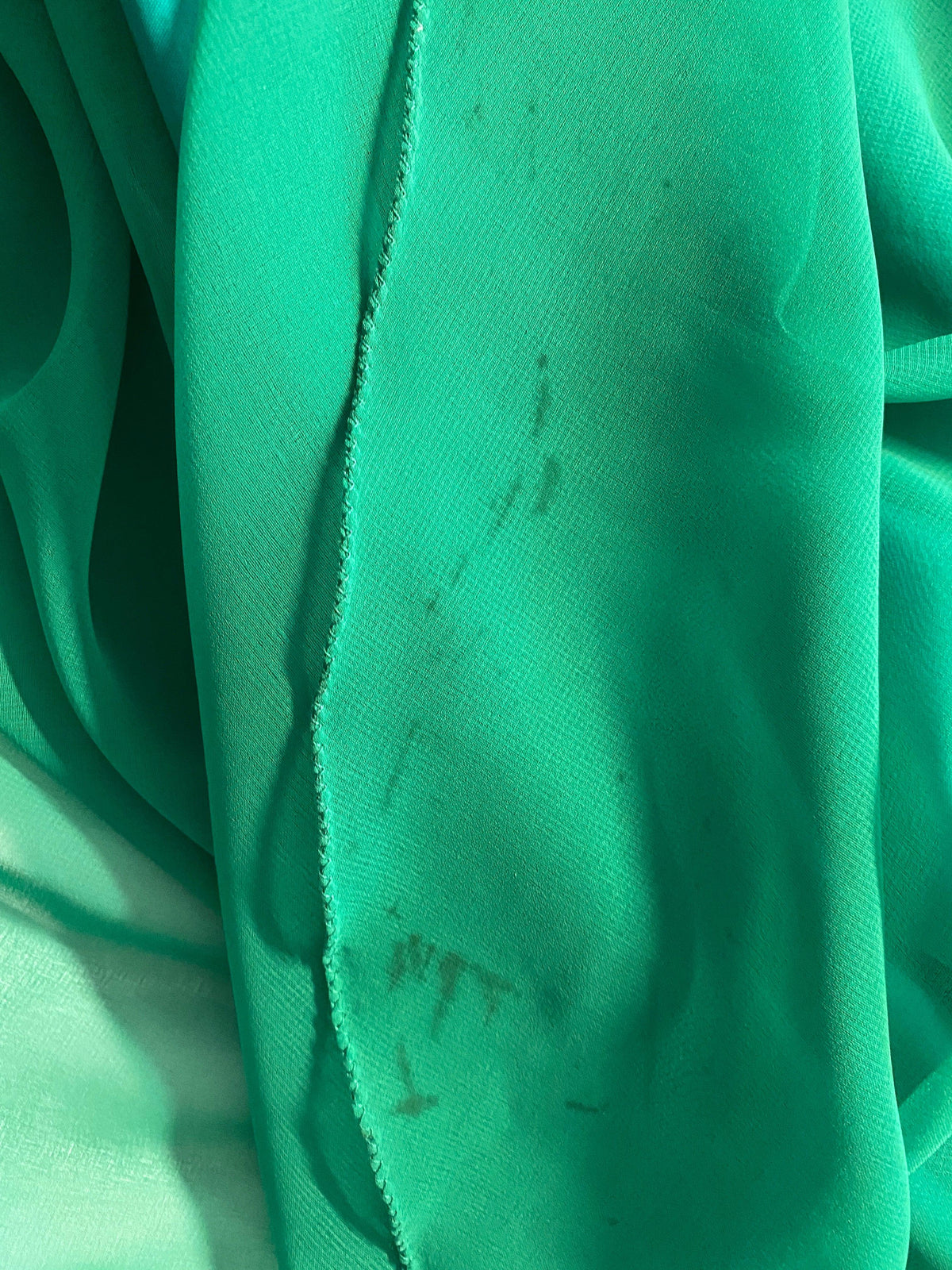 Global Vintage 100% Silk Sleeveless Beaded Maxi Cocktail Dress Emerald Green UK Size 10 - Ava & Iva