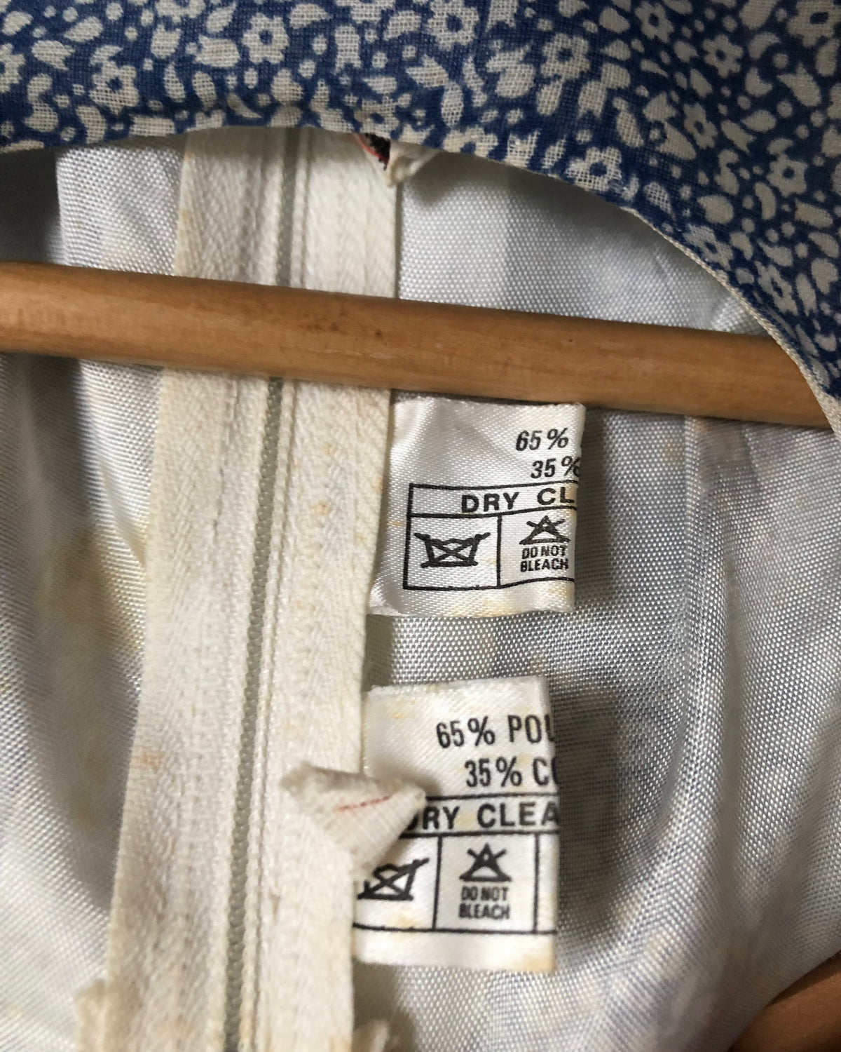 Shelana of London Vintage Cotton Short Sleeve Maxi Dress Blue Floral Print UK Size 10 - Ava & Iva