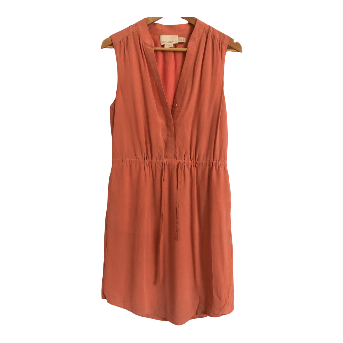 Cynthia Rowley 100% Silk Sleeveless Dress Pink UK Size 8 - Ava & Iva