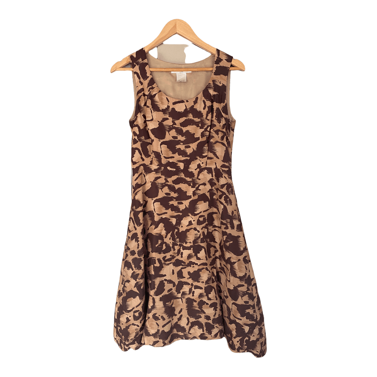 L.K.Bennett Sleeveless 100% Silk Cress Brown and Copper Tones UK Size 10 - Ava & Iva