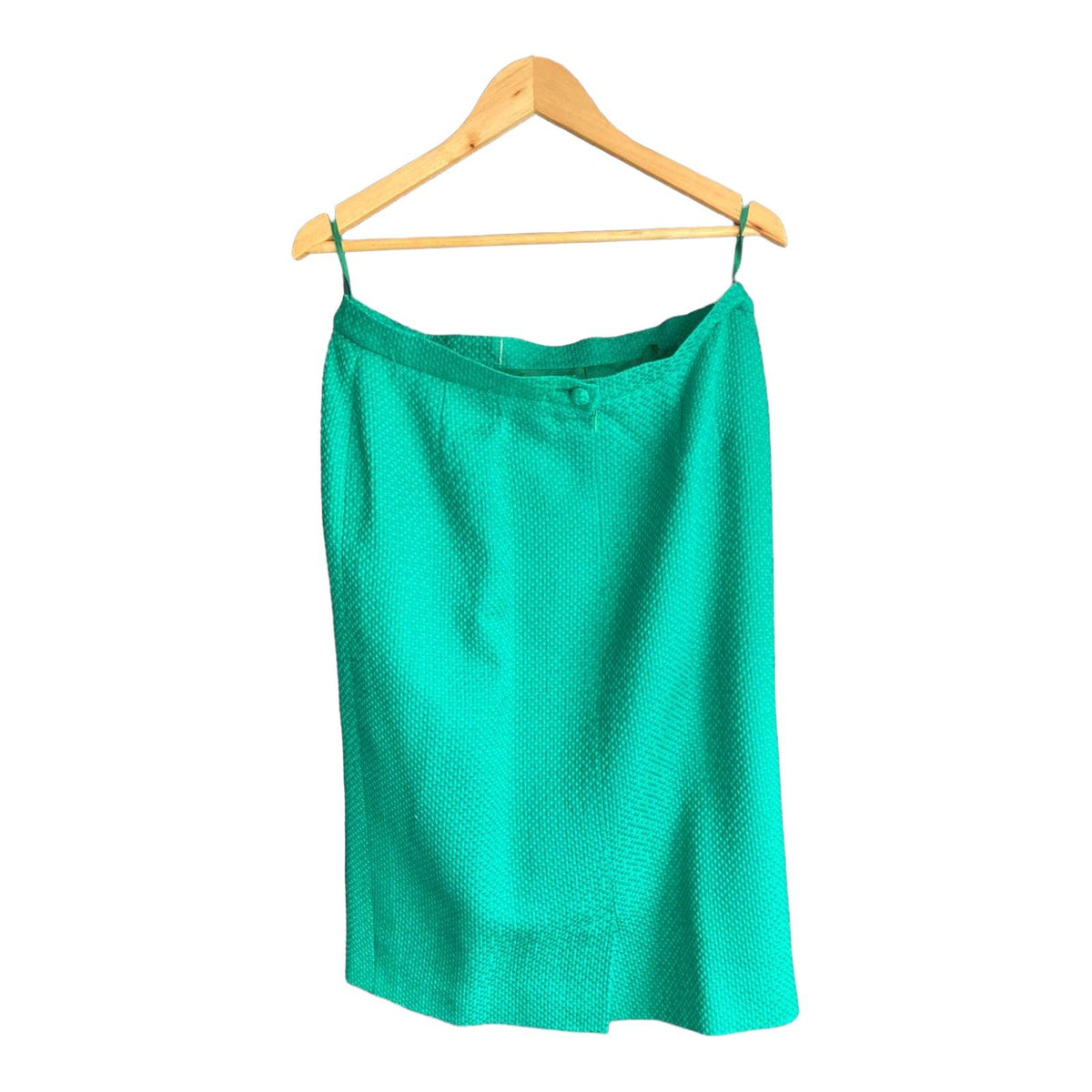 The White House Wool Blend Emerald Green Skirt Suit UK Size 16 - Ava & Iva