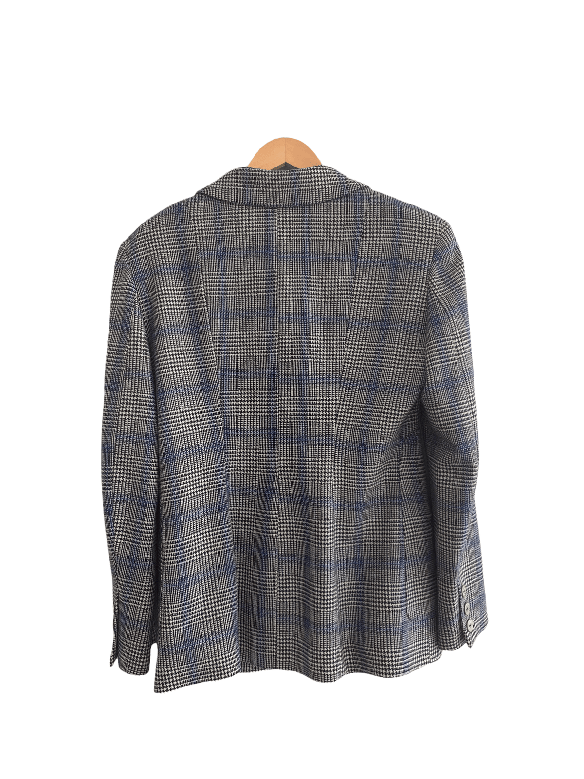 Christian Lacroix 100% Wool Single Breasted Jacket Blue F44 SIZE M/L - Ava & Iva