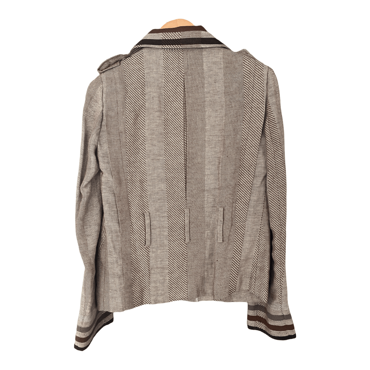 Graeme Black Single Breasted Jacket with Chevron Design UK SIze 12 - Ava & Iva