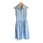 Preen Line Cotton Denim Sleeveless Dress UK Size Extra Small - Ava & Iva