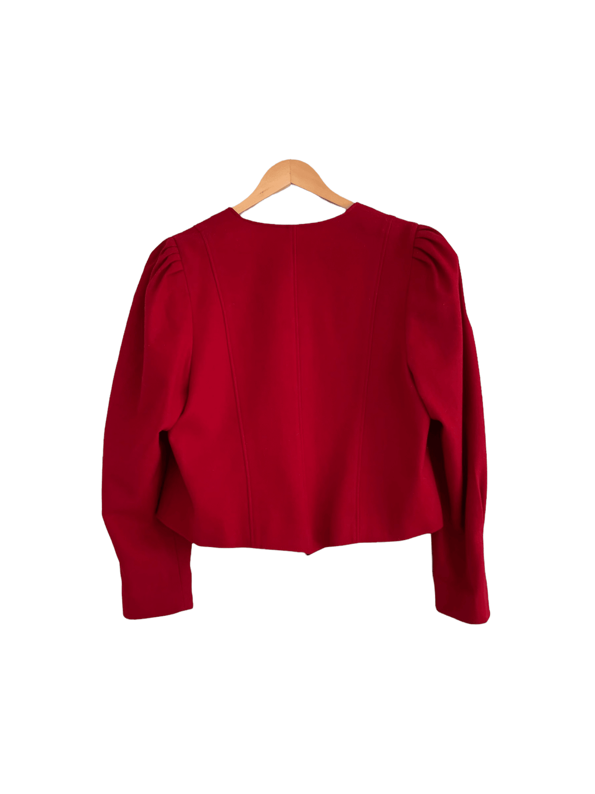 Hagro Wool Cropped Jacket Red EU42 UK Size M/L - Ava & Iva
