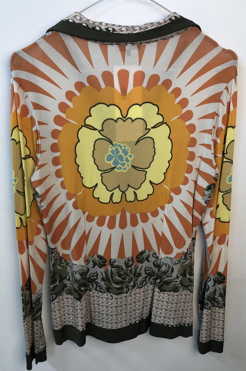 Maliparmi Shirt Funky 1970's Style Pattern UK 10 - Ava & Iva