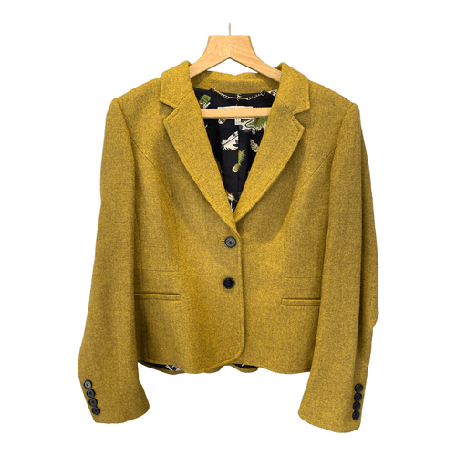 Hobbs Single Breasted Jacket Mustard Size 16 - Ava & Iva