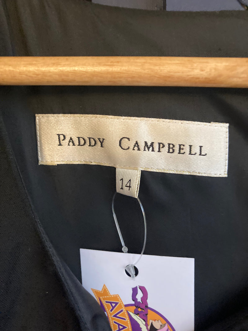 Paddy Campbell Linen Black Sleeveless Dress UK Size 14 - Ava & Iva
