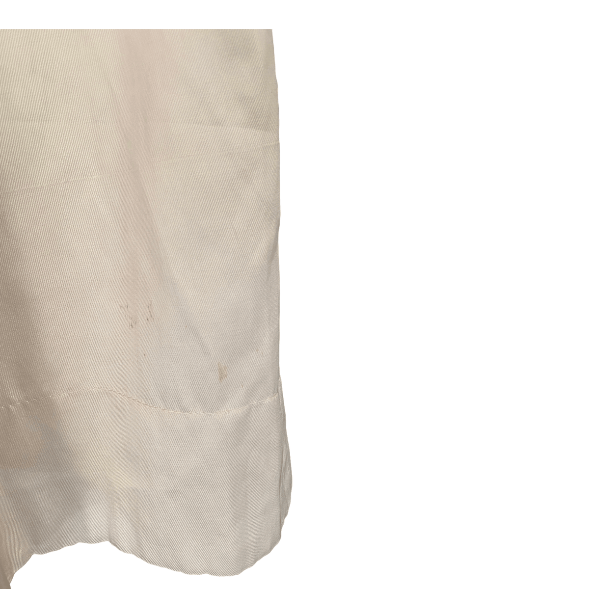 Chloe Silk Short Sleeve Knee Length Dress with Bow Detail Cream Size M (UK Size 10/12) - Ava & Iva