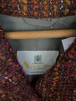 Aquascutum Wool Boucle Jacket Round Neck Autumn Tones UK size 14 - Ava & Iva