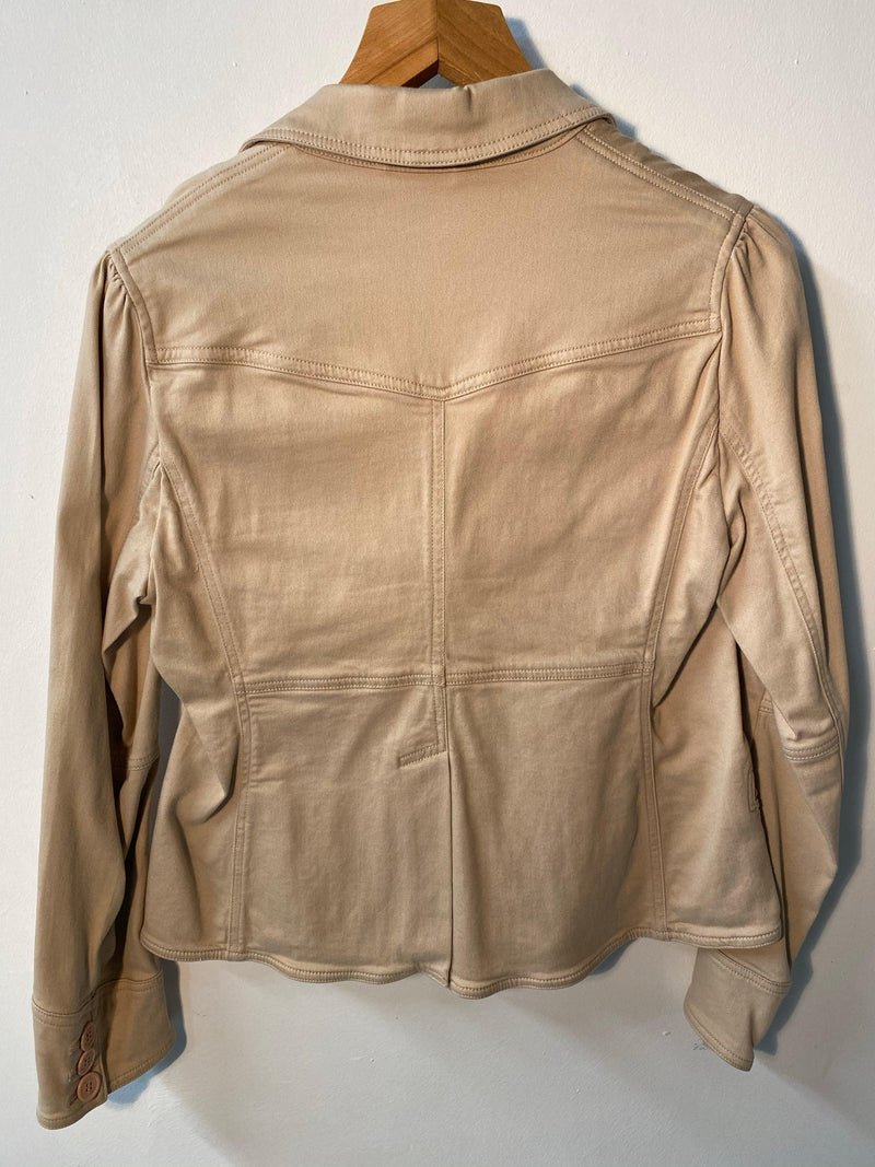Marc Jacobs Designer Jacket Cotton Taupe Size 12 - Ava & Iva
